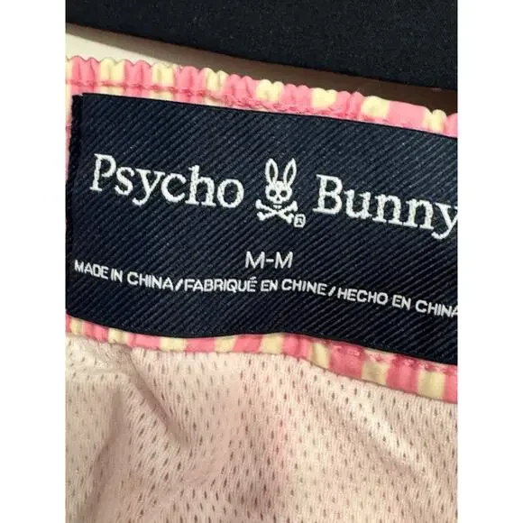 PSYCHO BUNNY Swims Trunk Shorts Begonia Pink Medium